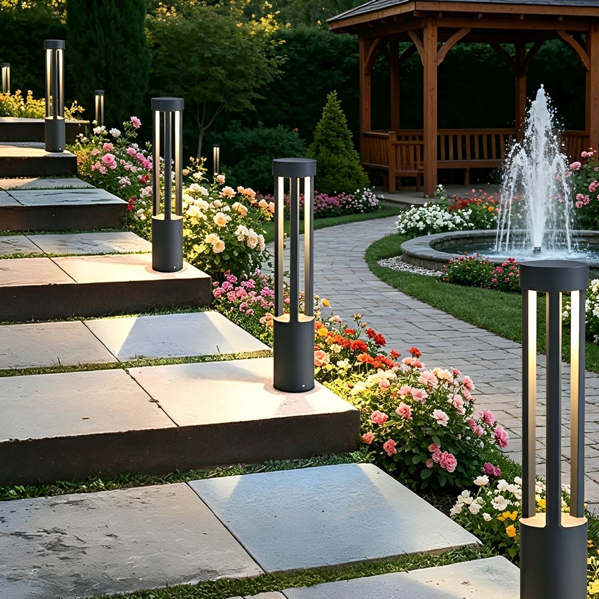 Waterproof LED High Pole Outdoor Post Light Pathway Lights