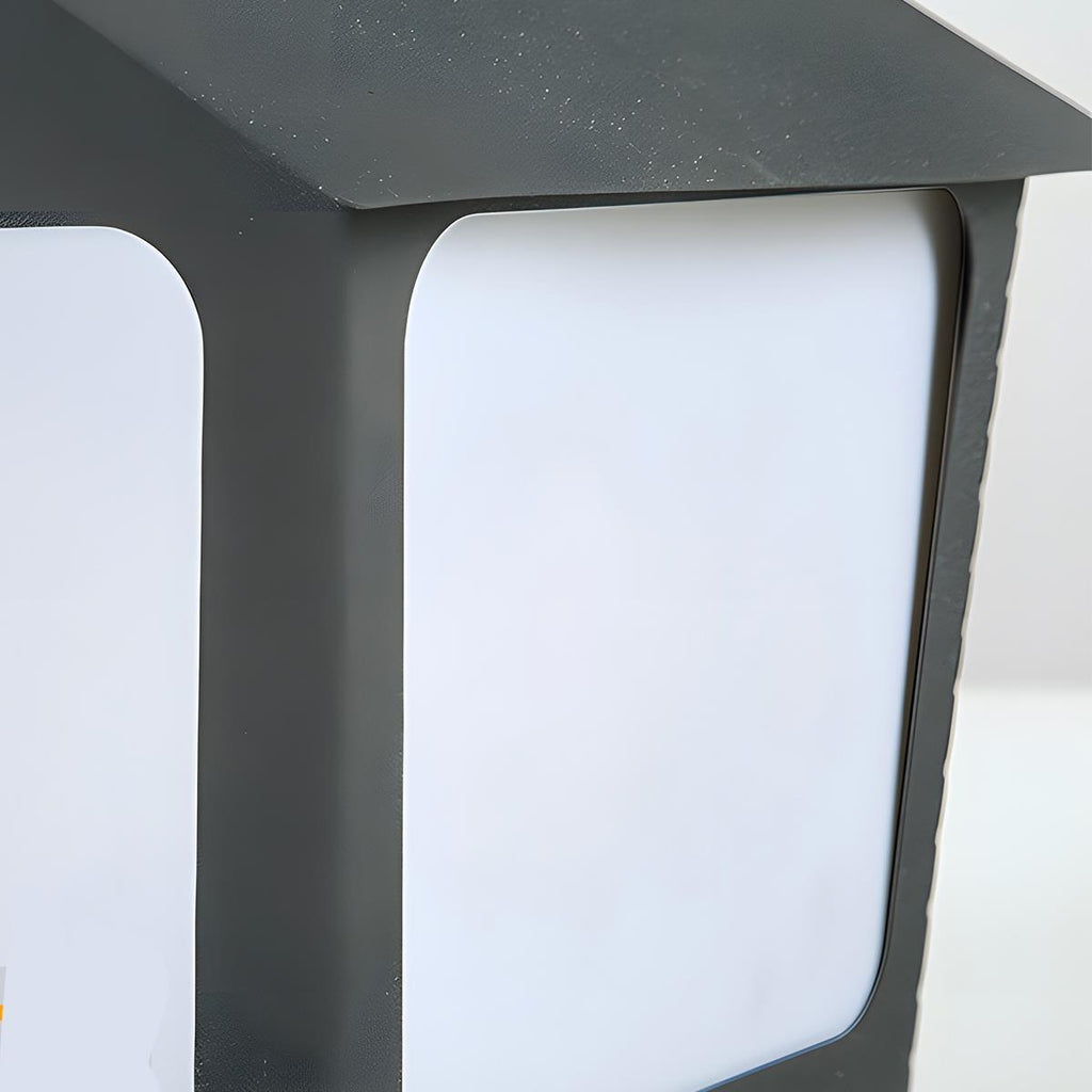 Black Waterproof House Outdoor Post Lights