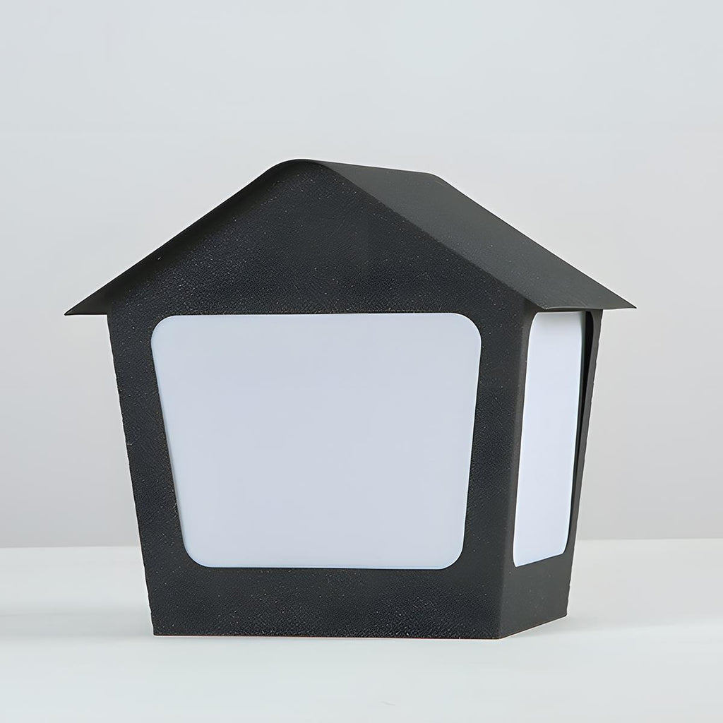 Black Waterproof House Outdoor Post Lights