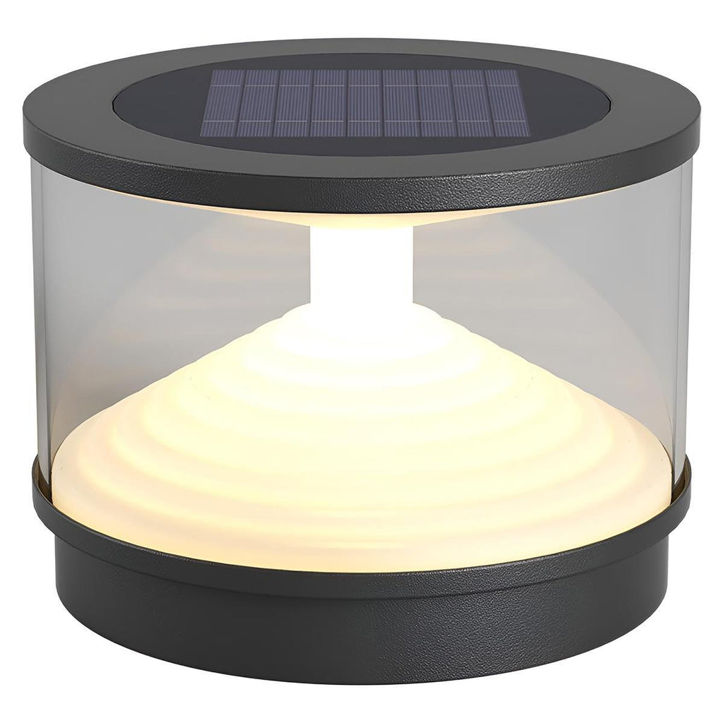 Gray Waterproof Hourglass Outdoor Post Lights