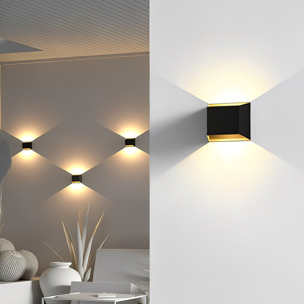 Modern Minimalist Waterproof Rectangular LED Wall Light