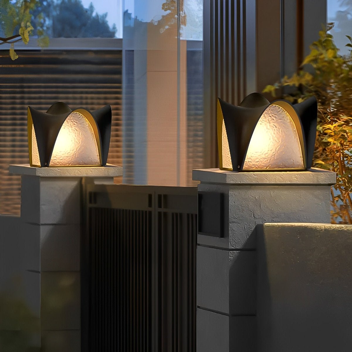 Waterproof Black LED Outdoor Post Light