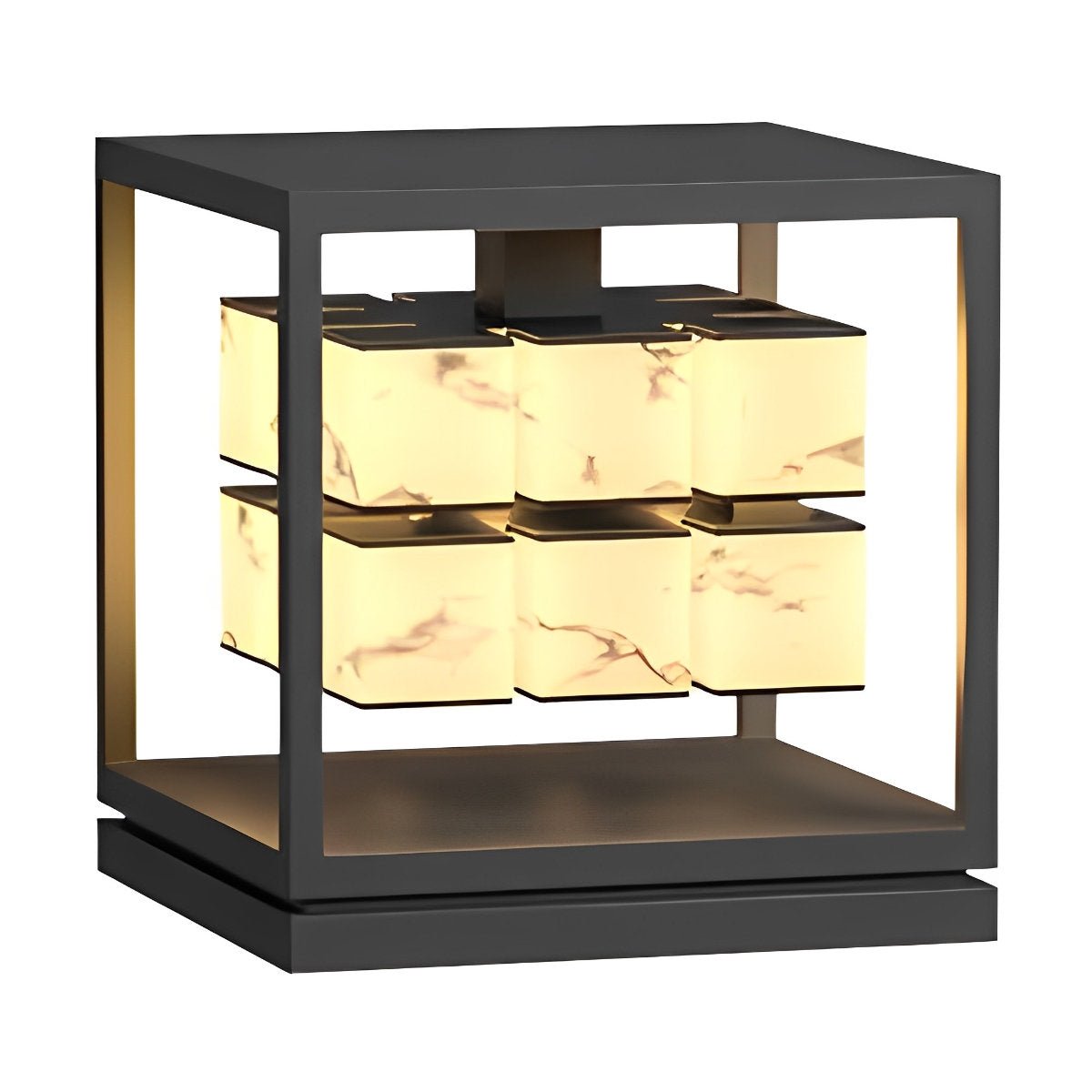 Square LED Waterproof Modern Outdoor Deck Lights Pillar Light Post Caps Lights