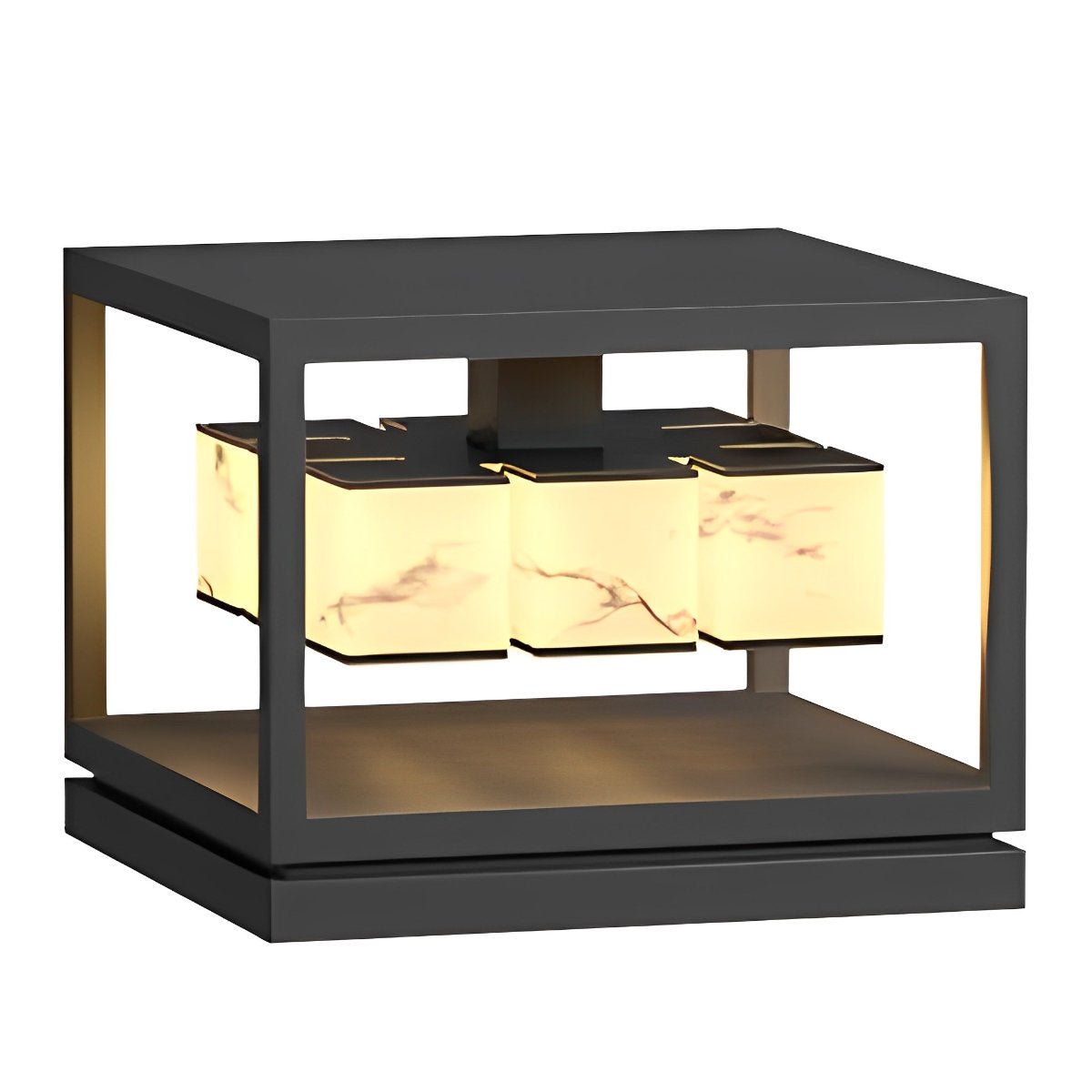 Square LED Waterproof Modern Outdoor Deck Lights Pillar Light Post Caps Lights