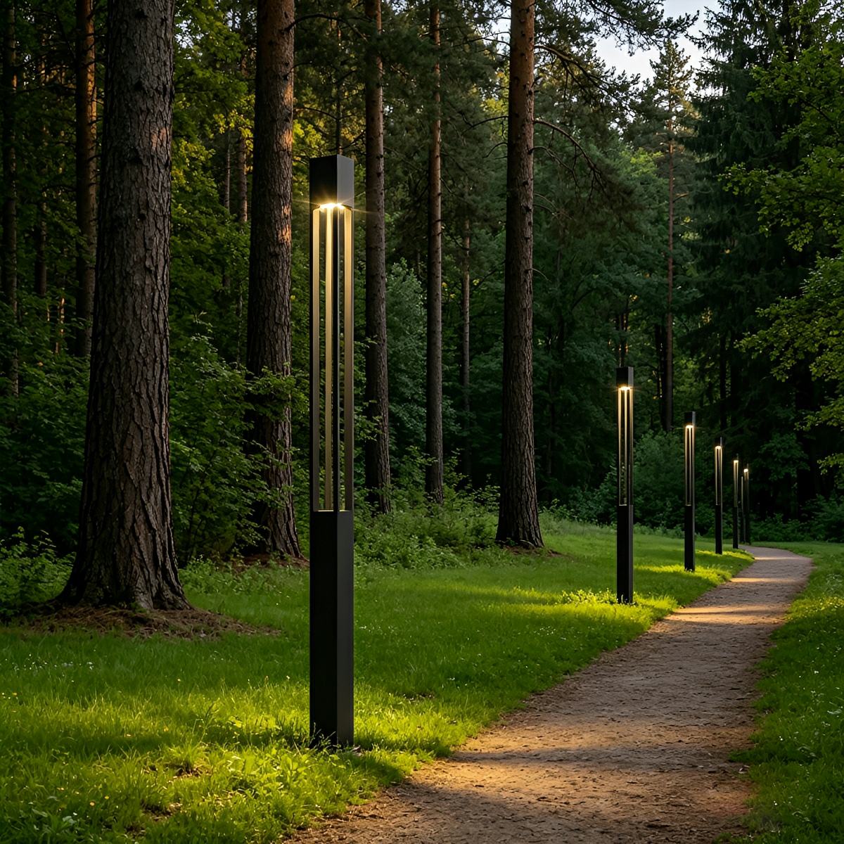 Waterproof LED High Pole Outdoor Post Light Pathway Lights