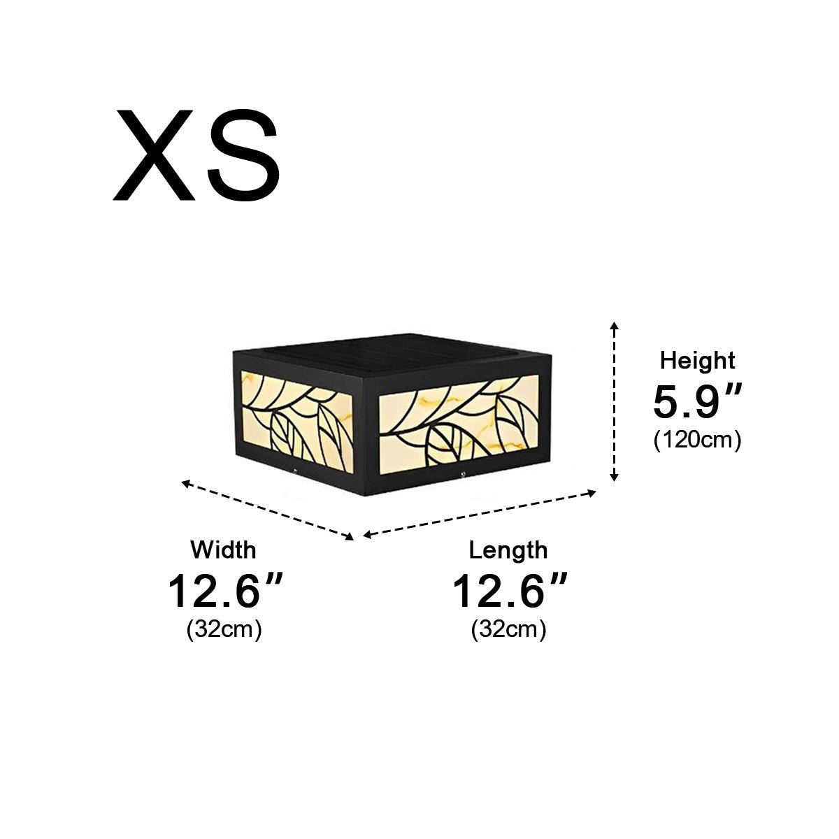 Waterproof Modern Square LED Outdoor Deck Post Lights Pillar Light