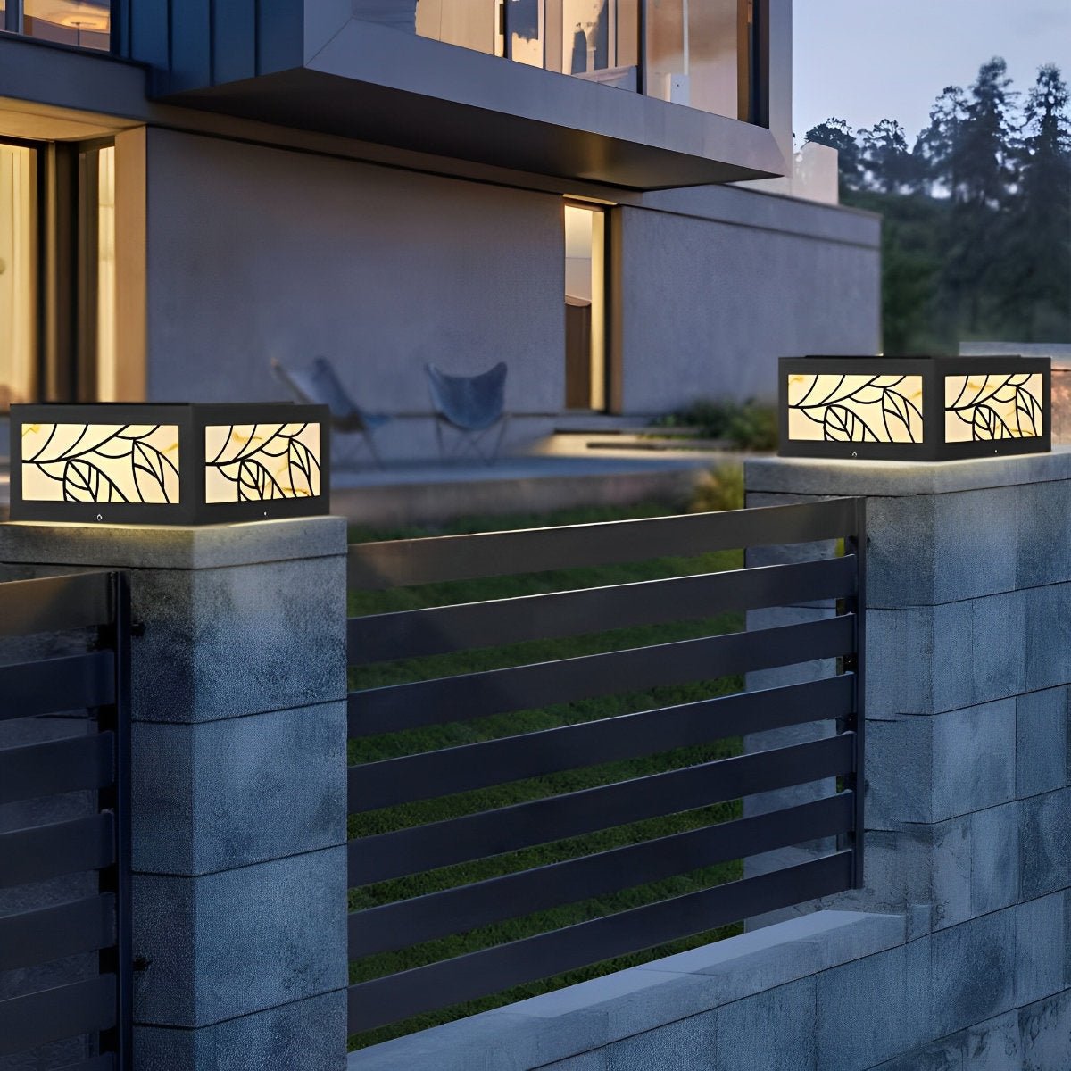 Waterproof Modern Square LED Outdoor Deck Post Lights Pillar Light