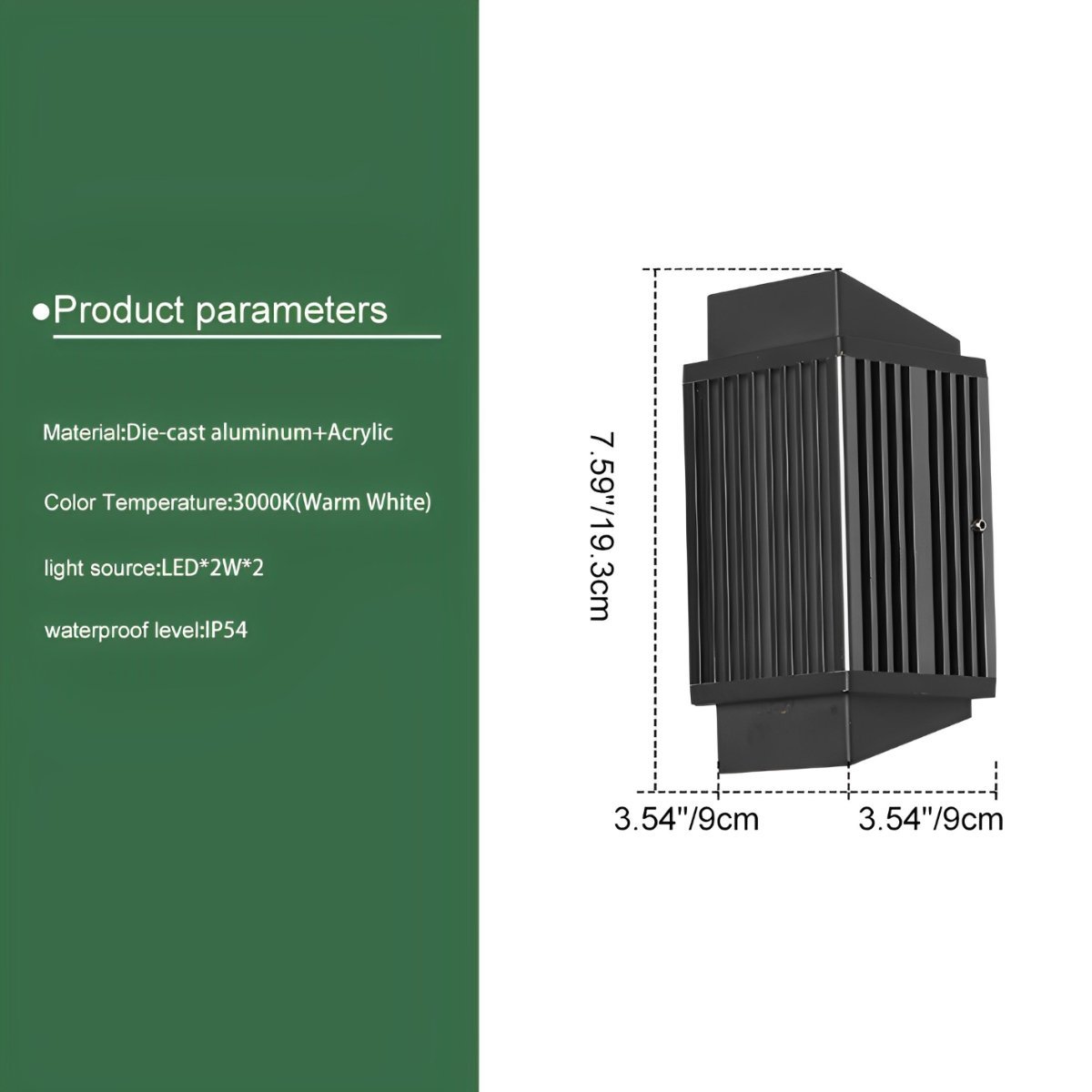 Waterproof Modern Up and Down Minimalist Outdoor LED Wall Lights